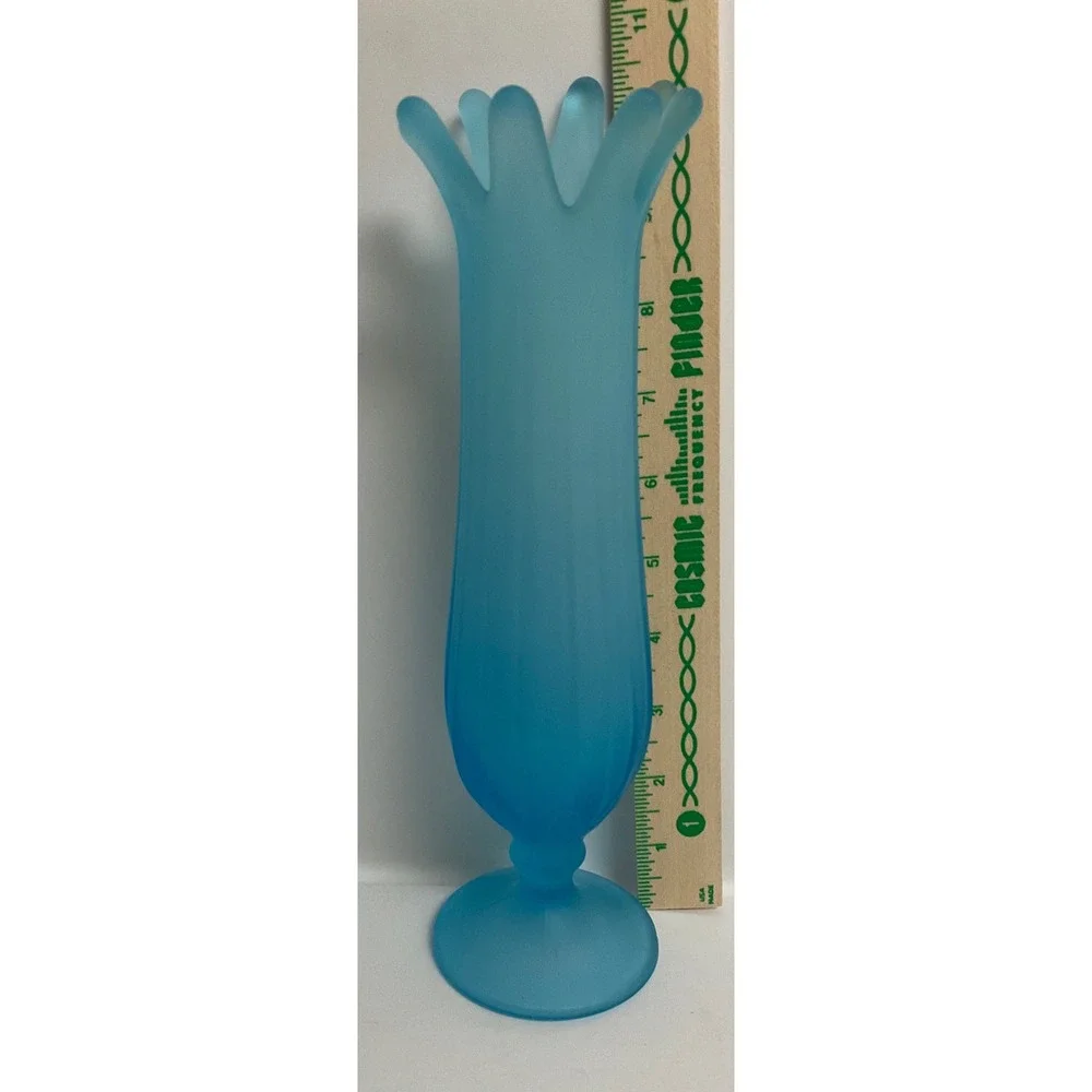 Westmoreland Satin Glass Finger Vase Home Decor 10.5